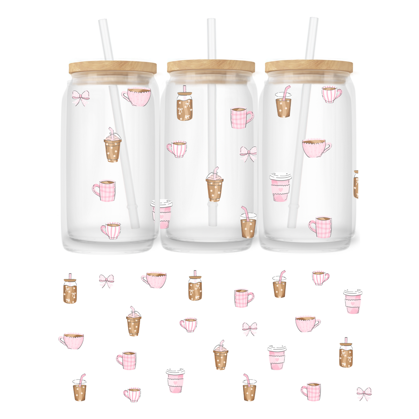 Verre 16 oz | Café vintage girly