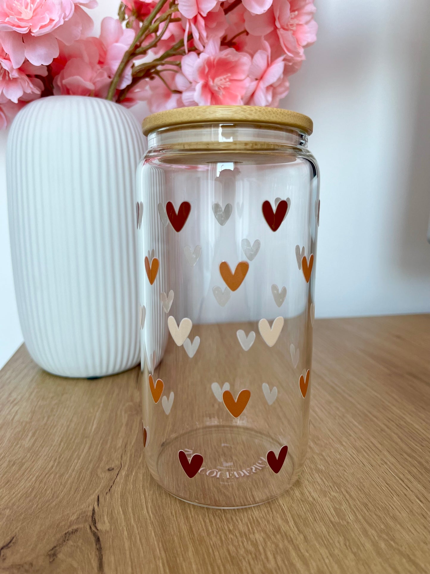 Verre 16 oz | Cœurs neutres