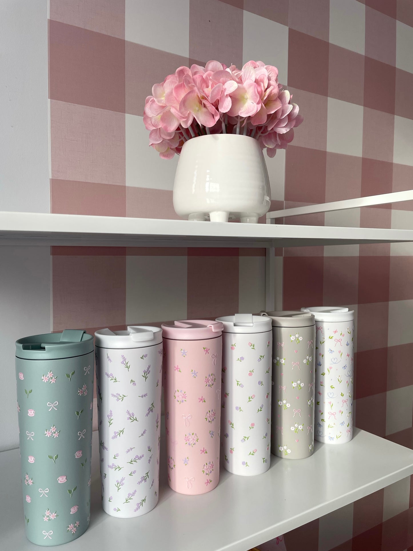 Bouteille isotherme 24 oz | Rose | Doux printemps
