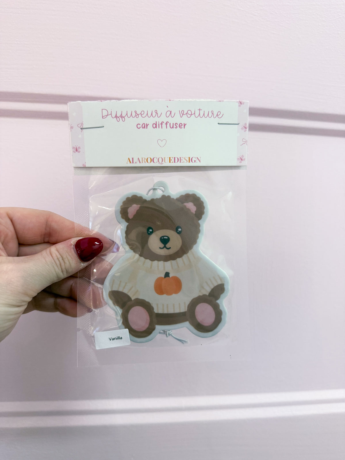 Diffuseur pour voiture | Carton parfumé | Ourson d'automne