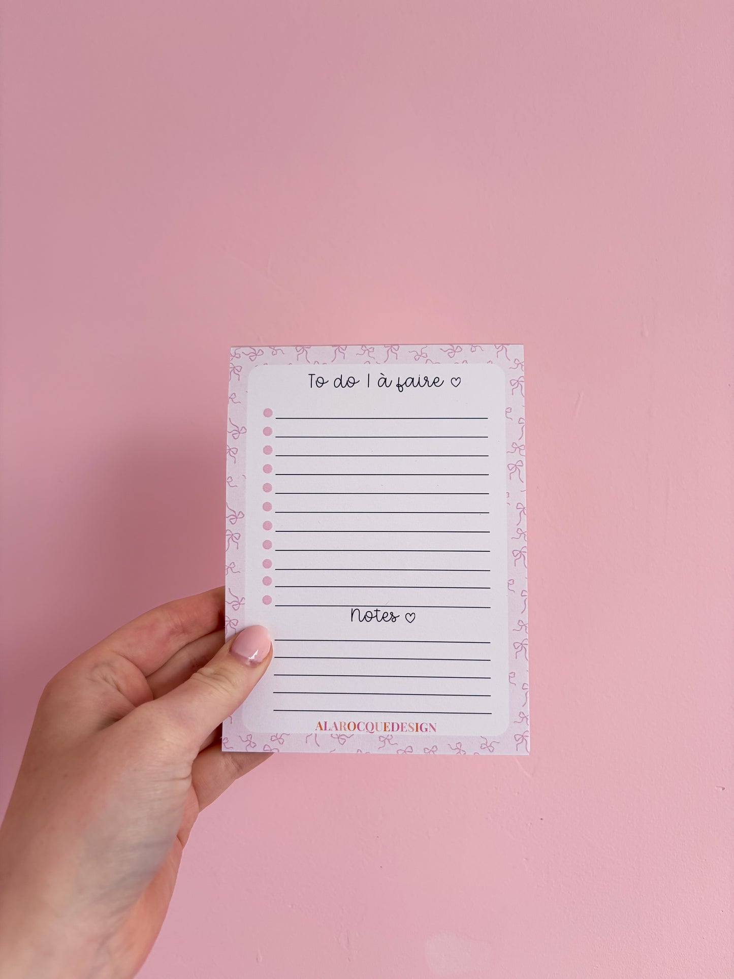 Liste de tâches | Boucles roses