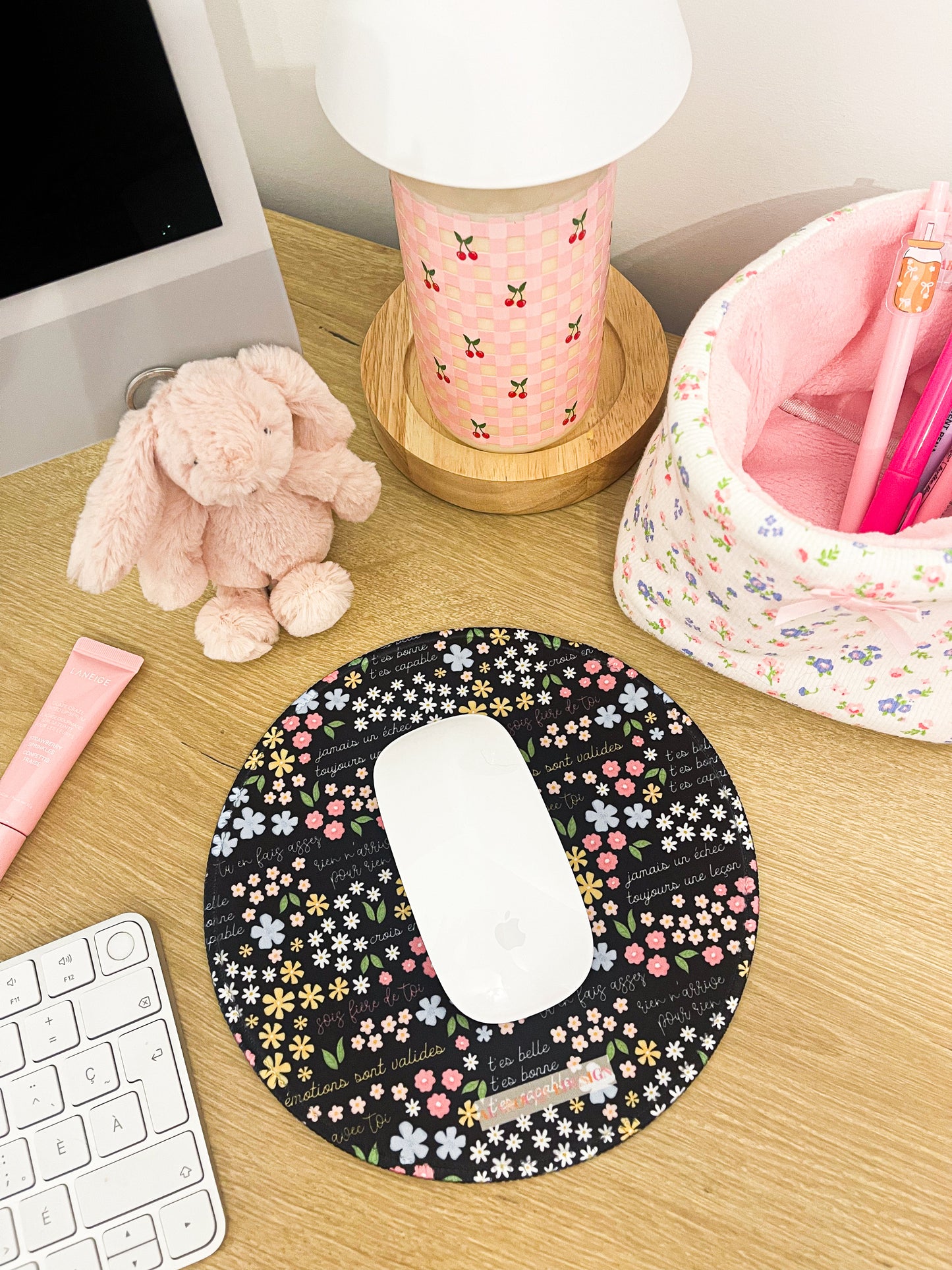 Tapis de souris | Affirmations positives florales