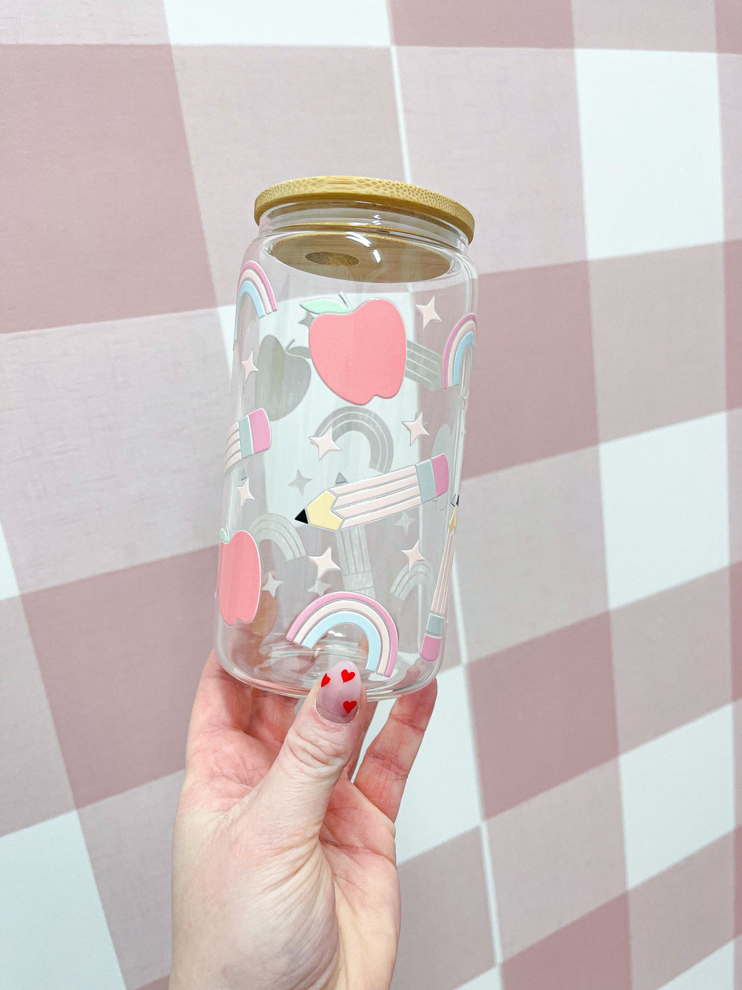 Dernière chance | Verre 16 oz | Écolier pastel