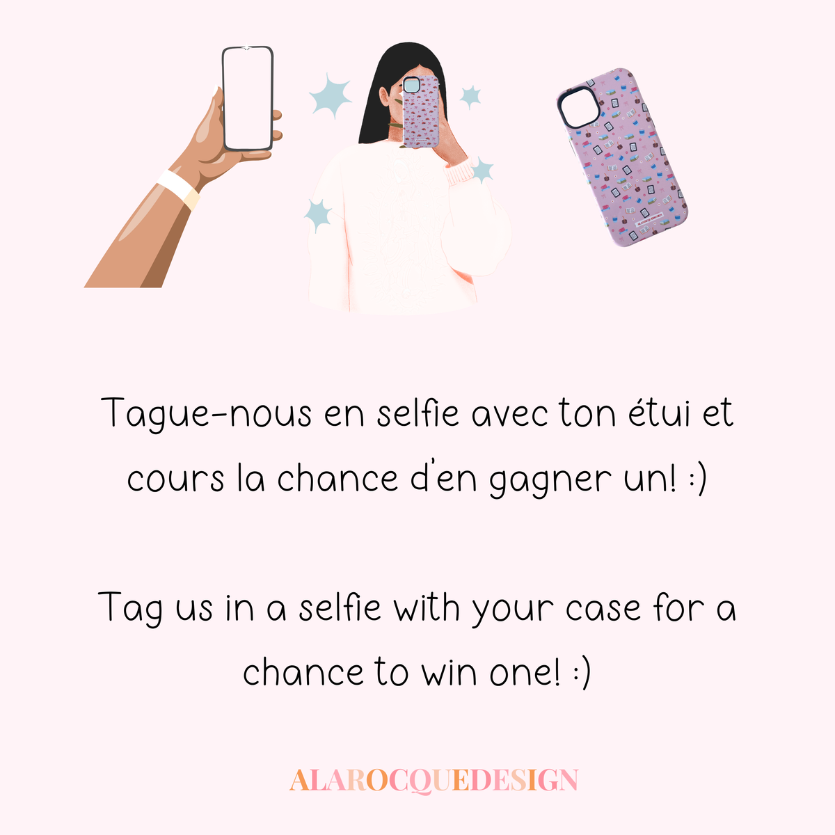 Étui à iPhone | Oursons, boucles et fleurs