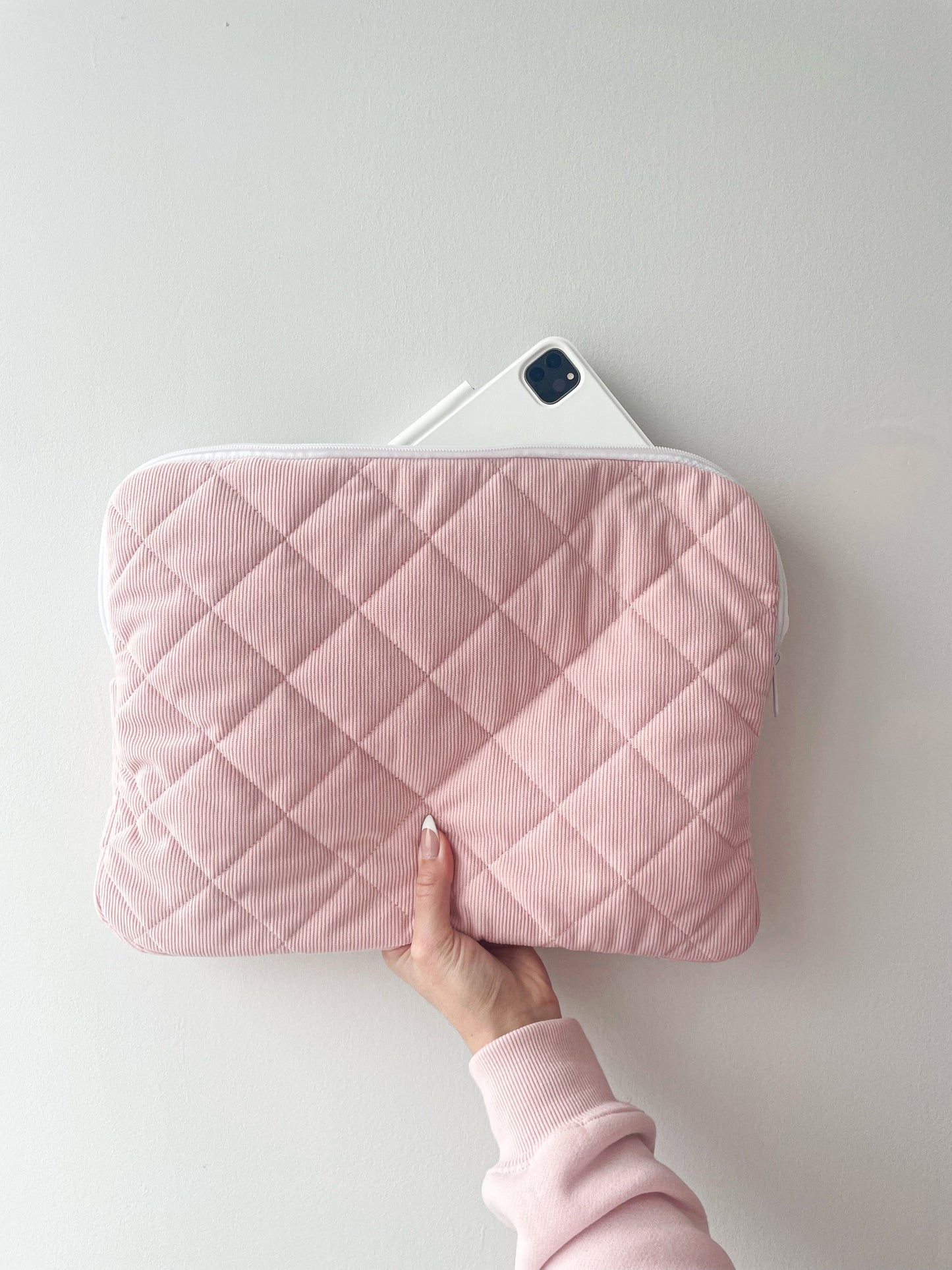 Étui à ordinateur | 13 à 15'' | Corduroy | Rose