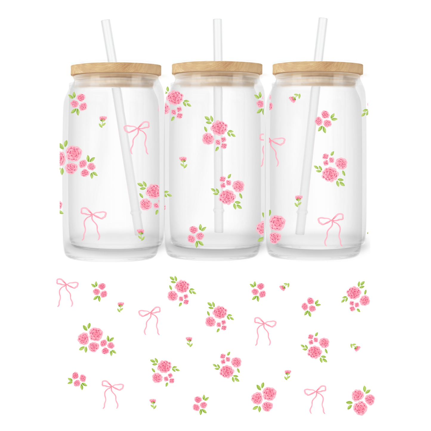 Verre 16 oz | Bouquets de roses