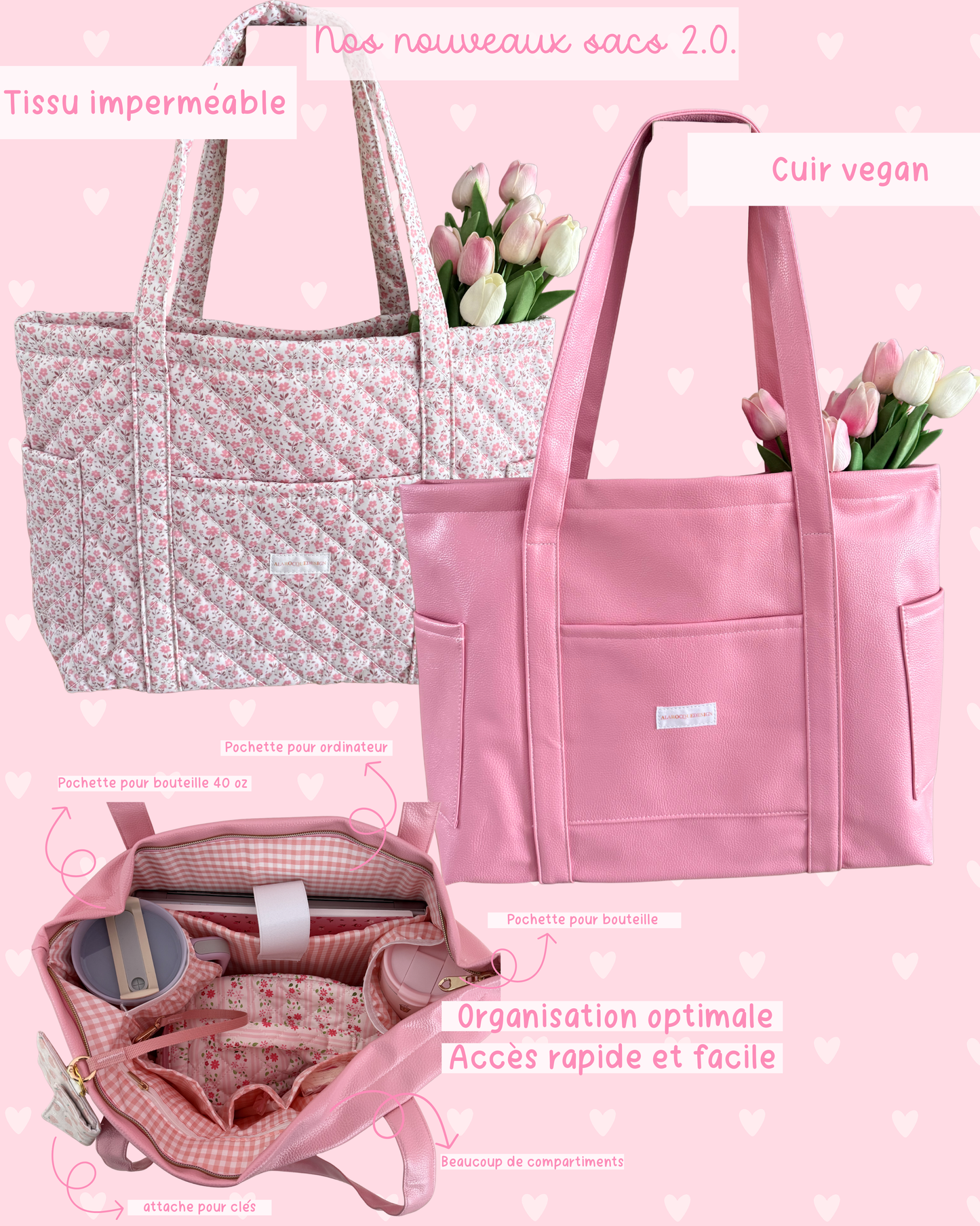 Sac | Tote bag 2.0. | Fleuri | Imperméable