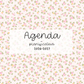 Agenda planificateur | Daté | 2026-2027 | Minis fleurs roses et jaunes