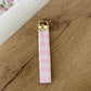 Porte-clés | Bracelet | Carreauté rose