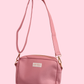 Sacoche à bandoulière | Rose | Cuir Vegan