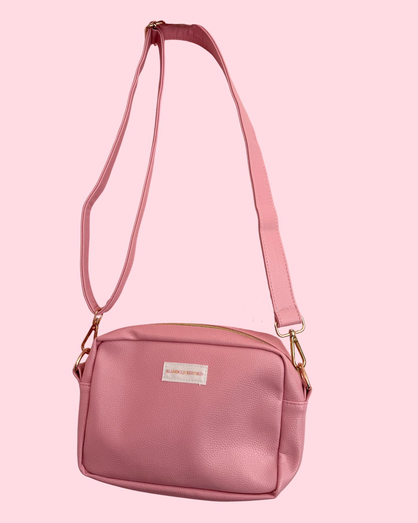 Sacoche à bandoulière | Rose | Cuir Vegan