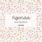 Agenda planificateur | Non-daté | Minis fleurs rouges et mauves
