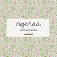PRÉCOMMANDE - Agenda planificateur | Non-daté | Sauge et fleurs fuchsia