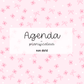 Agenda planificateur | Non-daté | Papillons, boucles et cœurs