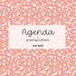 Agenda planificateur | Non-daté | Orangé et fleurs