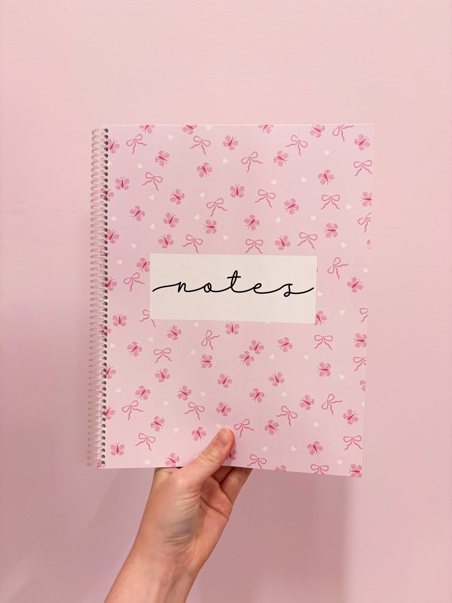 Cahier de notes | Papillons, boucles et cœurs