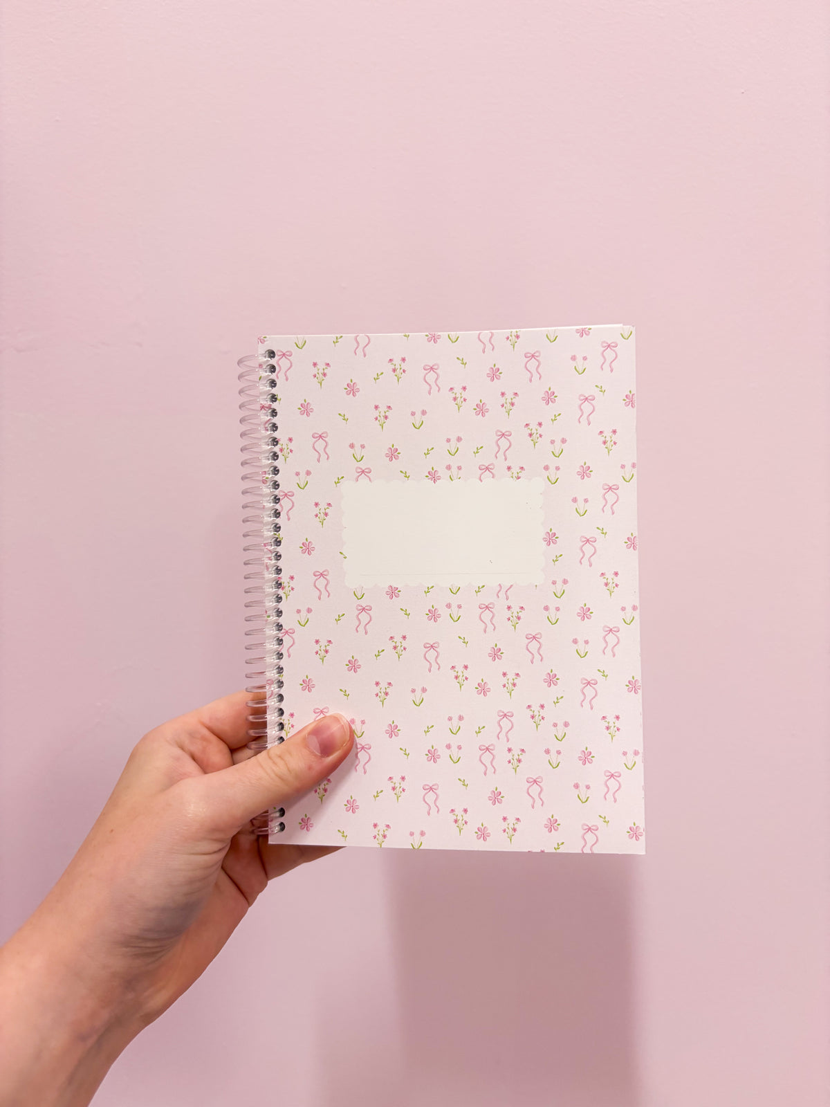 Mini cahier de notes | Bouquets de fleurs et boucles