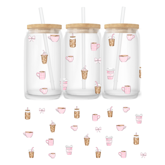 Verre 16 oz | Café vintage girly