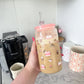 Verre 16 oz | Livres, cafés et roses
