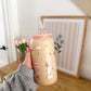 Verre 16 oz | Livres, cafés et roses