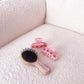 Petite brosse à cheveux | Rose et fleurs