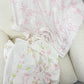 Couverture en flanelle | Bouquets de fleurs et boucles