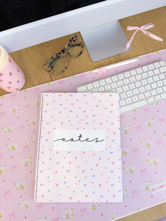 Cahier de notes | Papillons bleues et roses