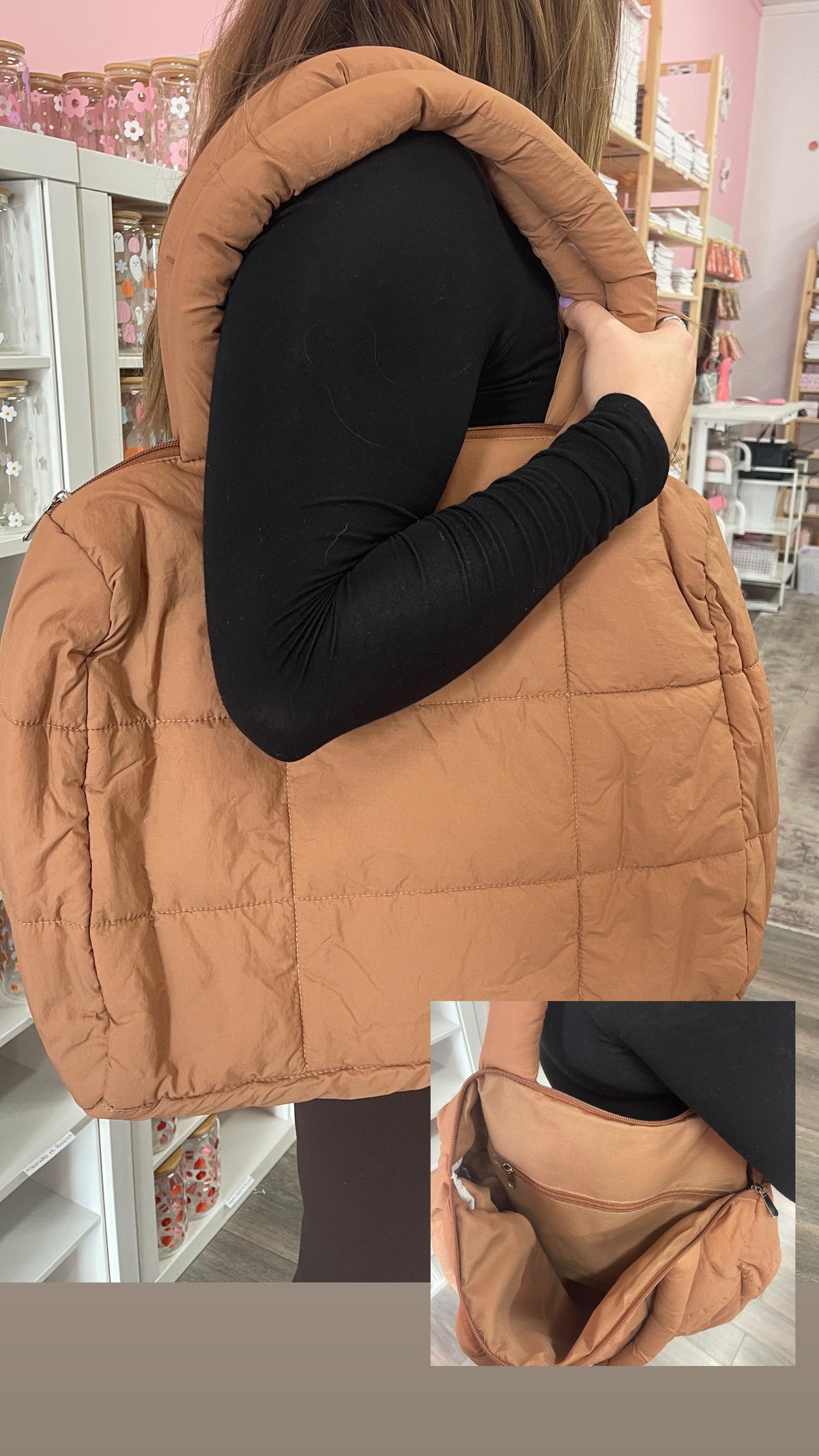 Sac puffer | Noir