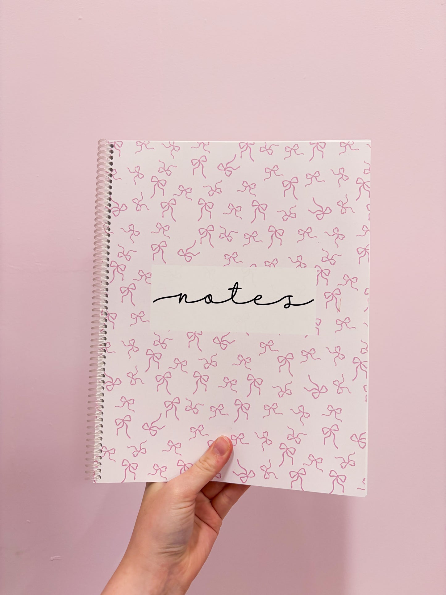 Cahier de notes | Boucles roses