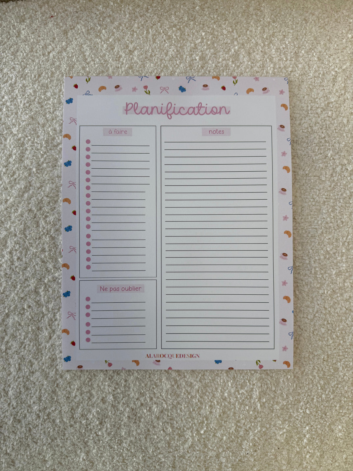 Planificateur | Fruits et coquette 2.0.