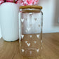 Verre 16 oz | Cœurs blancs pleins