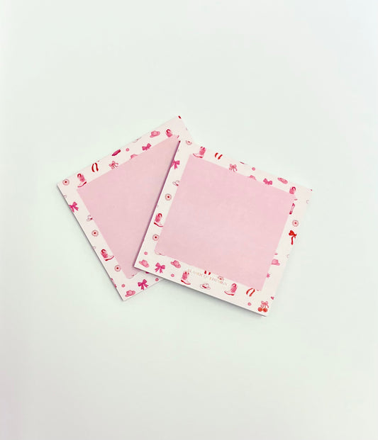 Bloc-notes autocollantes | Cowgirl et cerises