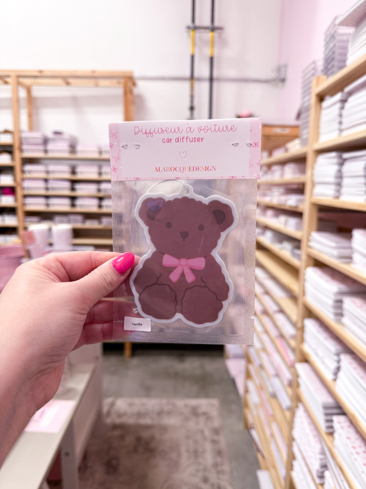 Diffuseur pour voiture | Carton parfumé | Ourson