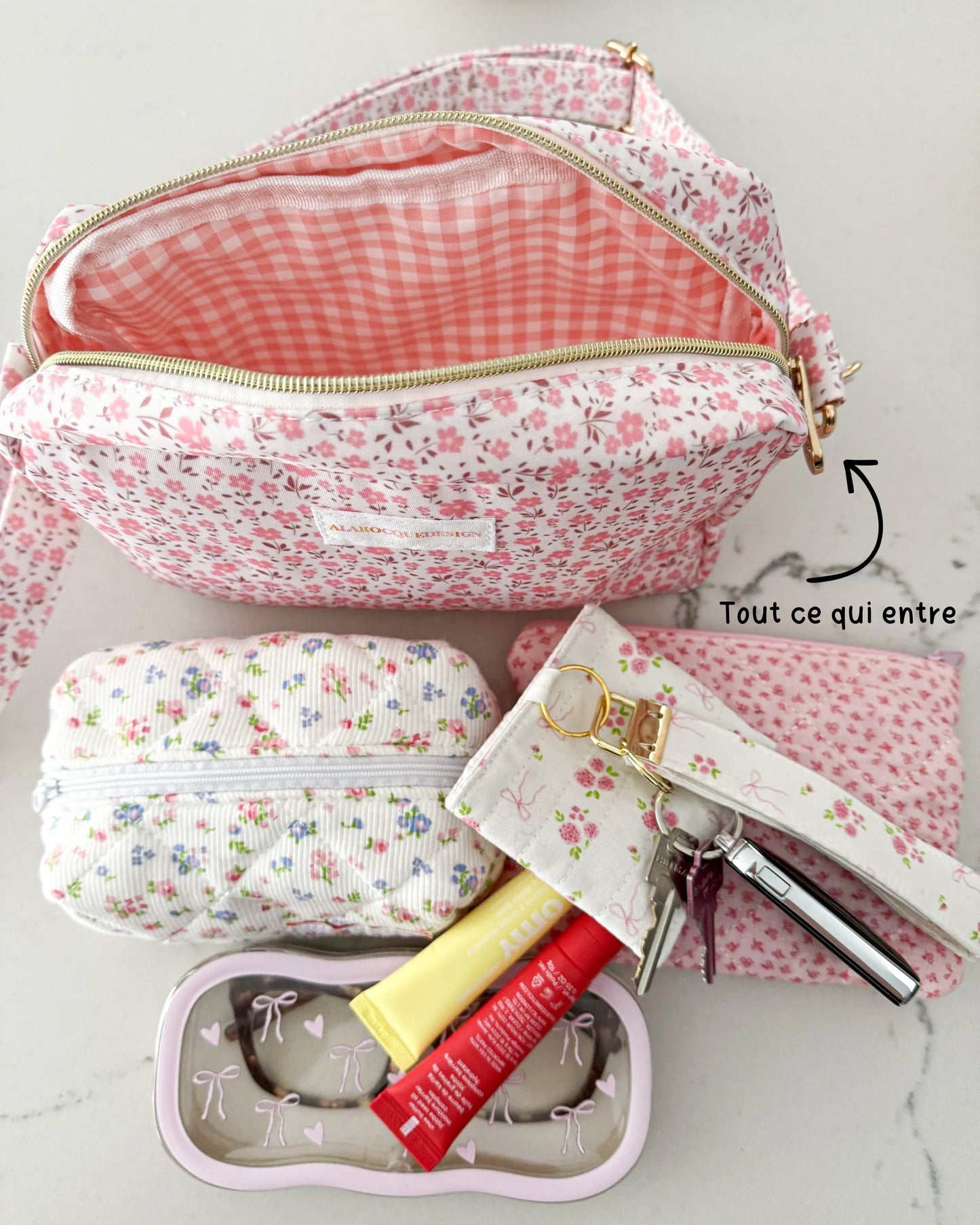 Sacoche à bandoulière | Fleuri | Imperméable