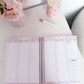 Agenda planificateur | Non-daté | Lignes roses et fleurs