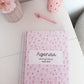 Agenda planificateur | Daté | 2026-2027 | Bouquet de fleurs et boucles