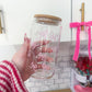 Verre 16 oz | Boucles roses