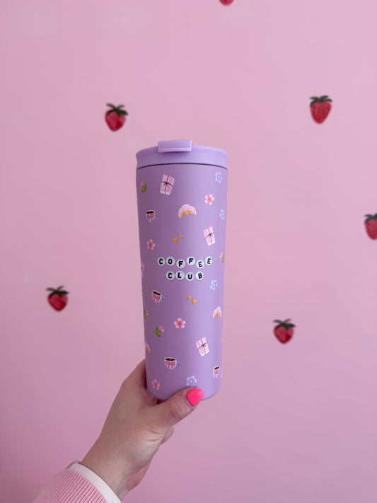 Bouteille isotherme 24 oz | Mauve | Coffee Club