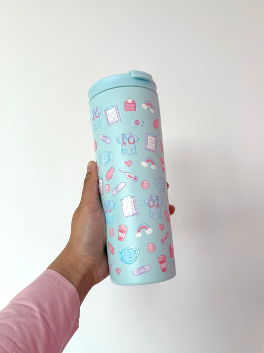 Bouteille isotherme 24 oz | Bleue | Système de la santé | Bleu