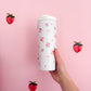 Bouteille isotherme 24 oz | Blanche | Bouquets de roses