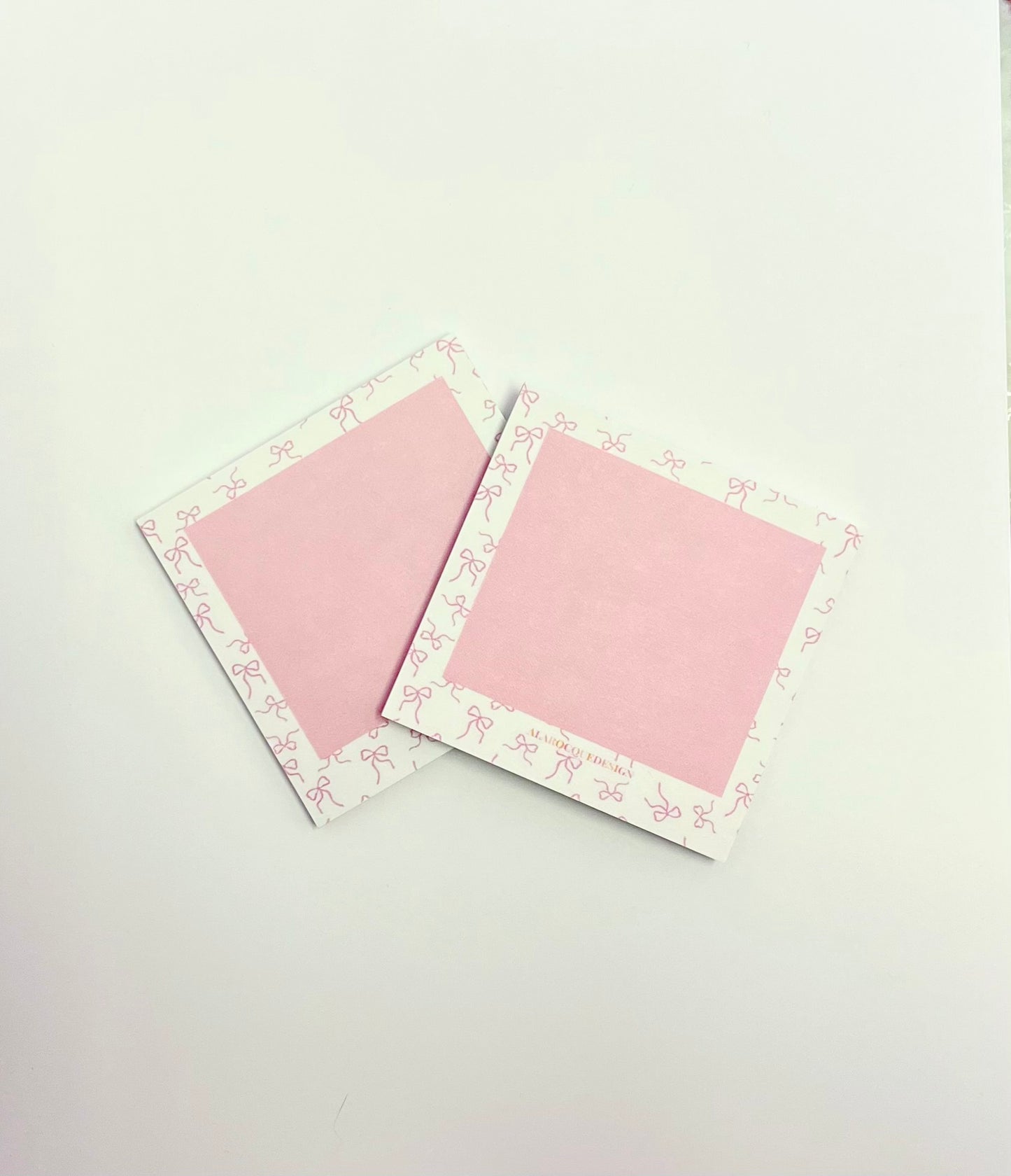 Bloc-notes autocollantes | Boucles roses