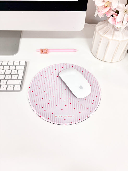 Tapis de souris | Lignes et coeurs