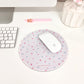 Tapis de souris | Boucles bleues et roses