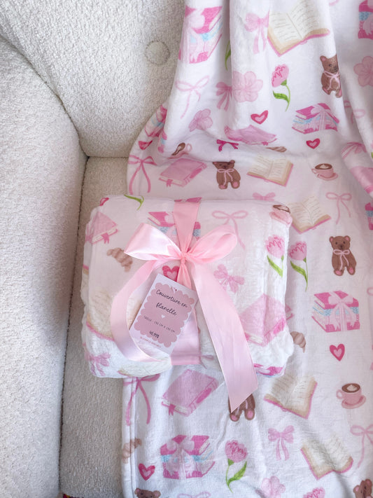 Couverture en flanelle | Livres et coquette