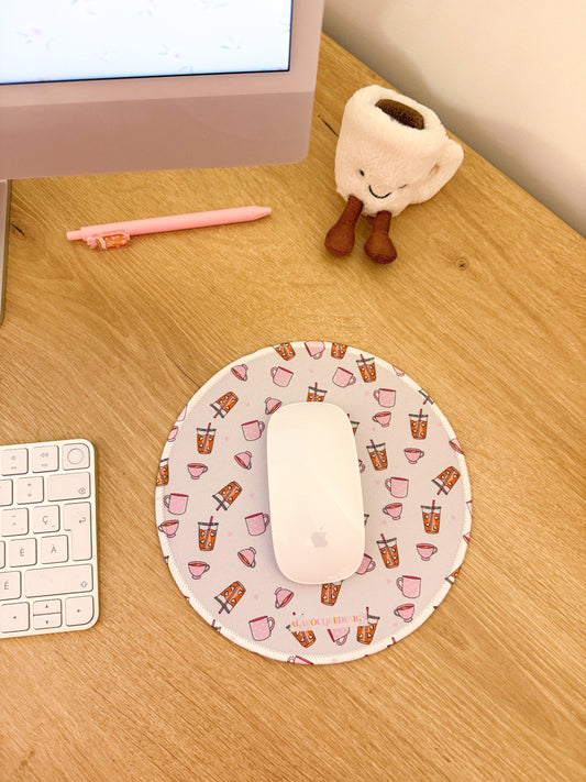Tapis de souris | Café et coquette pâle