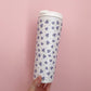 Bouteille isotherme 24 oz | Blanche | Bouquets de fleurs mauves