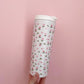 Bouteille isotherme 24 oz | Blanche | Fleurs mélange de roses