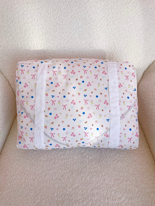 Coussin de lecture | Fruits et coquette