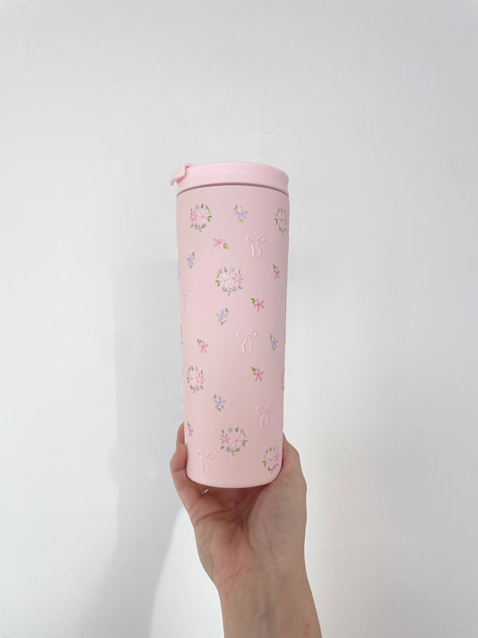 Bouteille isotherme 24 oz | Rose | Doux printemps