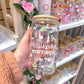 Verre 16 oz | Meilleure marraine pastel